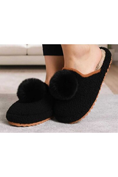 leon Winter Women's Home Slippers with Pompoms