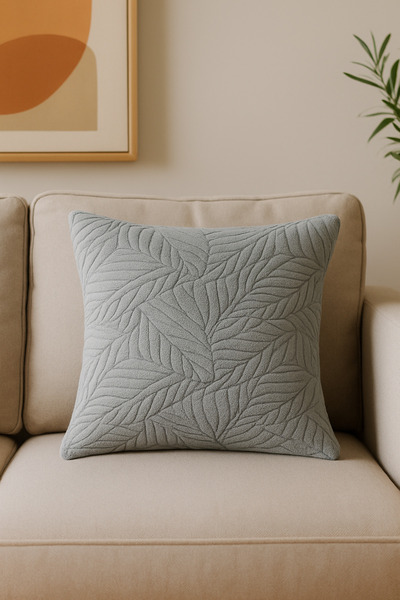 Shadro Textile 2-Piece Furry and Patterned Throw Pillow Cover |   45X45 cm Stylish and Comfortable Premium Pillow