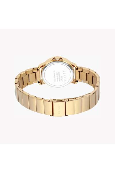 Esprit Women's Gold Stainless Steel Watch, White Dial | Es1l168m0025