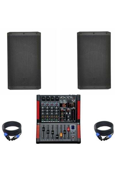 DJ PRO HAZIR 1800 WATT PASİF SES SİSTEMİ PAKET-5