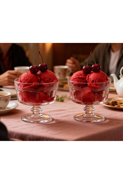 Madame Coco Perline 4-Piece Ice Cream Bowl Set - 235 ml