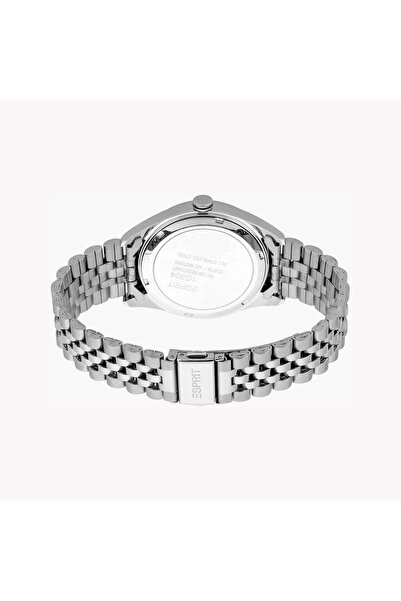 Esprit Men's Silver Stainless Steel Watch, Black Dial | Es1g173m0065