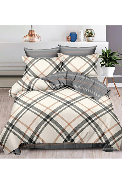 Pucioasa Double Bed Linen 6-Piece, Reversible, Thick Finet (SR-496)