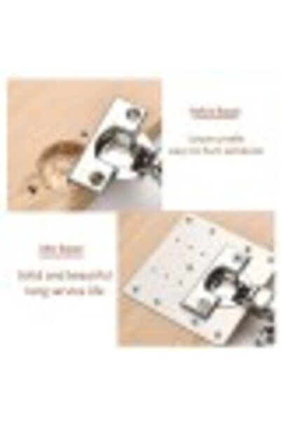 HICH Set plăci de reparare balamale 9x9 cm - 2 buc.