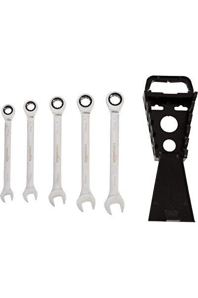 Amazon basics مجموعة مفاتيح ربط متدرجة - متري، 5 قطع