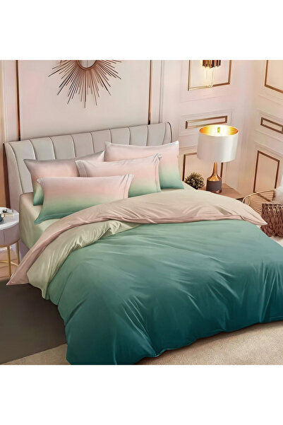 Pucioasa Double Bed Linen 6-Piece Set (Fitted Sheet), Reversible, Thick Finet...