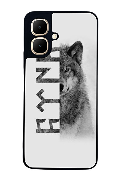 Aksel Kılıf متوافق مع Infinix Smart 10 مطبوع ، أسود غير لامع، سيليكون ناعم، و...