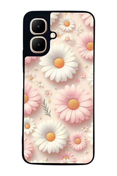 Aksel Kılıf متوافق مع Infinix Smart 10 مطبوع ، أسود غير لامع، سيليكون ناعم، و...