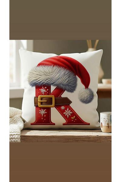 KIRLENTİM غطاء وسادة بحزام أحمر لرأس السنة الجديدة