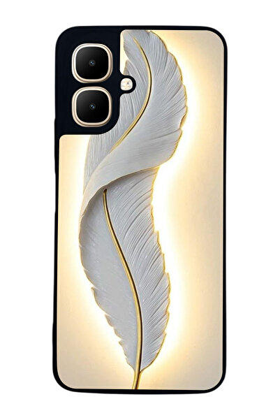 Aksel Kılıf متوافق مع Infinix Smart 10 مطبوع ، أسود غير لامع، سيليكون ناعم، و...