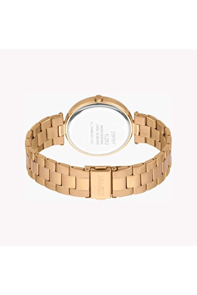 Esprit Women's Rose Gold Stainless Steel Watch, Silver Dial | Es1l123m0055