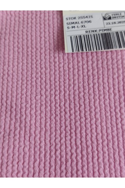 moda felinya Pink Half Fisherman Ribbed Non-Wrinkle Fabric Women's Body (Slim Fit)