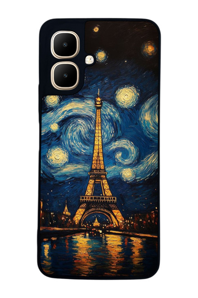 Aksel Kılıf متوافق مع Infinix Smart 10 مطبوع ، أسود غير لامع، سيليكون ناعم، و...