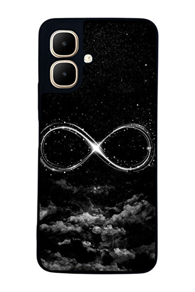 Aksel Kılıf متوافق مع Infinix Smart 10 مطبوع ، أسود غير لامع، سيليكون ناعم، و...