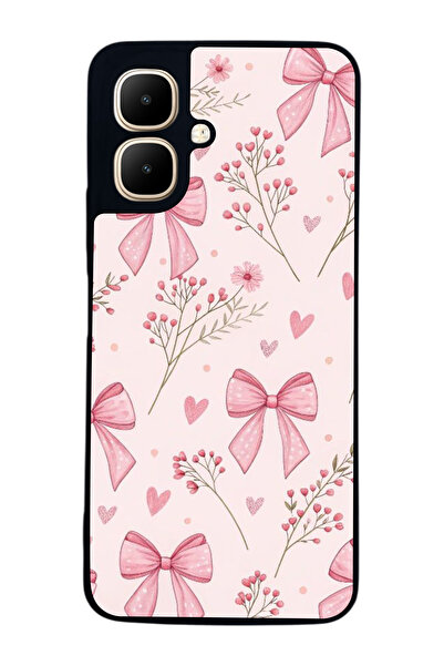 Aksel Kılıf متوافق مع Infinix Smart 10 مطبوع ، أسود غير لامع، سيليكون ناعم، و...