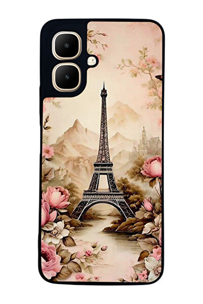 Aksel Kılıf متوافق مع Infinix Smart 10 مطبوع ، أسود غير لامع، سيليكون ناعم، و...