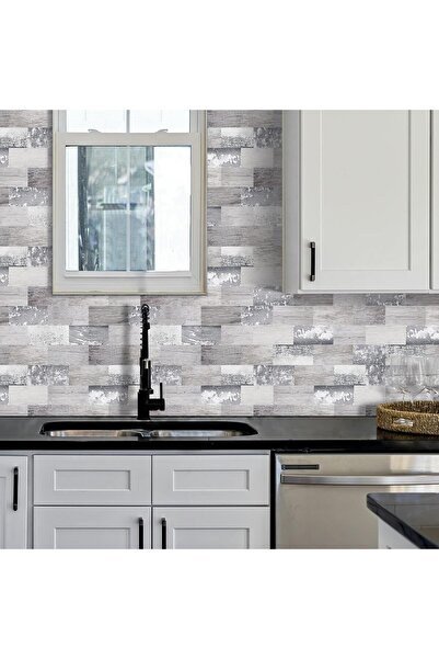 OEM Set of 10 DEWOO PVC tiles, self-adhesive, laminated wood look, 34x29 cm, peel & stick installation