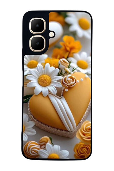 Aksel Kılıf متوافق مع Infinix Smart 10 مطبوع ، أسود غير لامع، سيليكون ناعم، و...