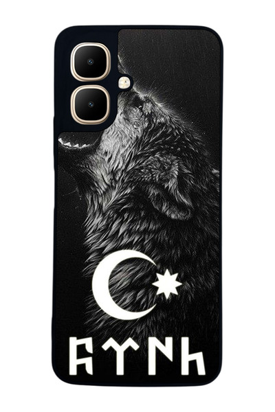 Aksel Kılıf متوافق مع Infinix Smart 10 مطبوع ، أسود غير لامع، سيليكون ناعم، و...