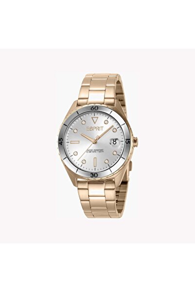 Esprit Women's Rose Gold & Silver Stainless Steel Watch | ES1L312M0075