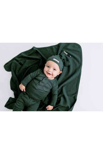 Lovedbaby Baby swaddle blanket, Pine, 100% cotton, universal size