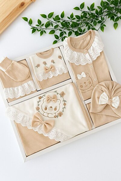 mia mia 10 Piece Newborn Lace Collar Baby Girl Boxed Hospital Release Set Baby Birth Gift