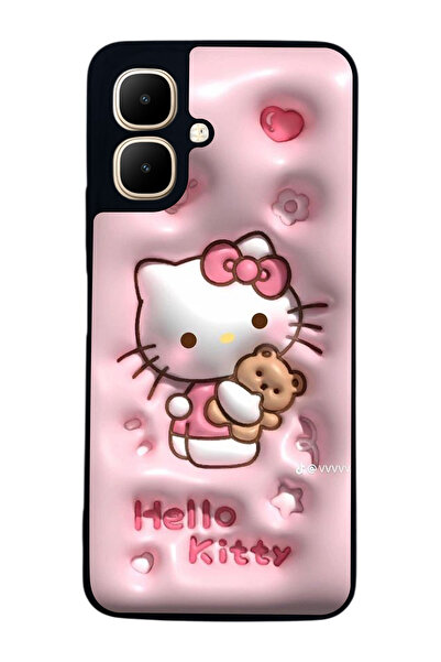 Aksel Kılıf Infinix Smart 10 Uyumlu Baskılı, Mat Siyah,Yumuşak Silikon, Koruy...