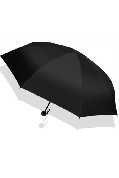 Dream Plus Μαύρο υφασμάτινο EVA με κουκούλα με κουμπωτά και σετ ομπρέλας κάψουλας Αδιάβροχο και ομπρέλα