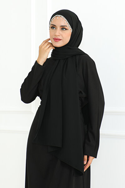 ALLURİNG DESIGN EVENING DRESS SHAL BLACK