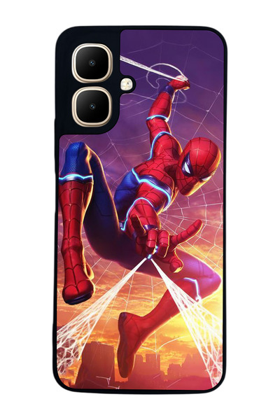 Aksel Kılıf متوافق مع Infinix Smart 10 مطبوع ، أسود غير لامع، سيليكون ناعم، و...