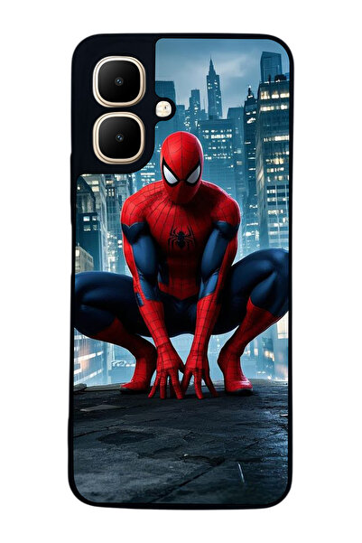 Aksel Kılıf متوافق مع Infinix Smart 10 مطبوع ، أسود غير لامع، سيليكون ناعم، و...