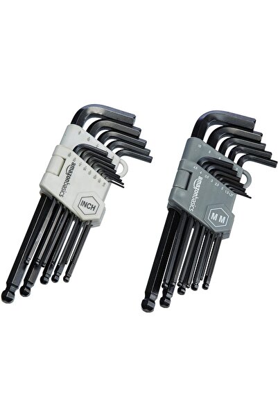 Amazon basics Allen (Hex) Wrench Set, 26-Piece with Ball End