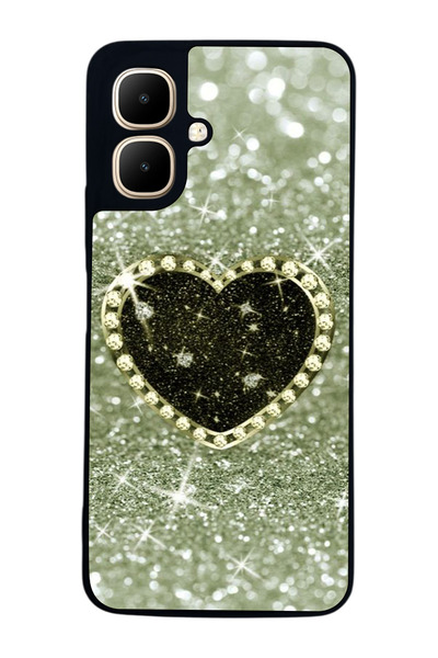 Aksel Kılıf متوافق مع Infinix Smart 10 مطبوع ، أسود غير لامع، سيليكون ناعم، و...