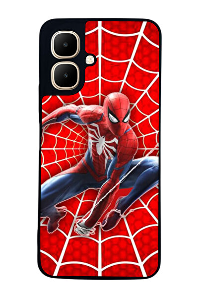 Aksel Kılıf متوافق مع Infinix Smart 10 مطبوع ، أسود غير لامع، سيليكون ناعم، و...