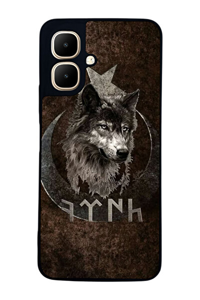 Aksel Kılıf متوافق مع Infinix Smart 10 مطبوع ، أسود غير لامع، سيليكون ناعم، و...