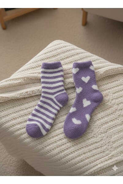 Çorap Kurdu 2-Piece Soft Scented Plush Sleeping Socks