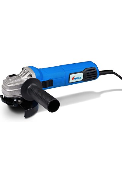 VTOOLS VT1108 115mm Angle Grinder - 600W, Side Handle, Slide Switch (Blue)