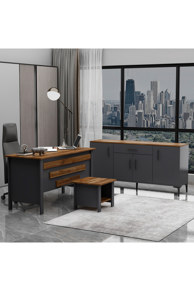 Betroya Orion Ofis Takımı 3' Lü Set Antrsait Kemençe