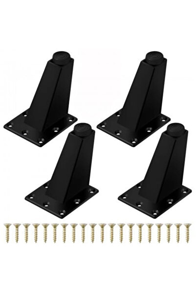 OEM Set de 4 picioare de mobilă, metal, 75 mm, reglabile pe înălțime, design ...