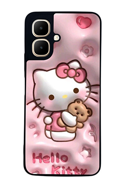 Aksel Kılıf متوافق مع Infinix Smart 10 مطبوع ، أسود غير لامع، سيليكون ناعم، و...