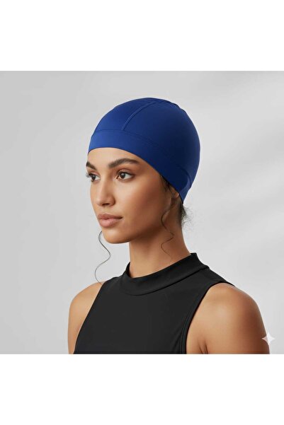 MaviMood Bez Bone Colored Stretch Fabric Swimming Cap Quick Drying Water Repe...