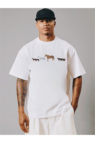 Jose Clothing Premium Oversize Cut Short Sleeve Printed T-Shirt