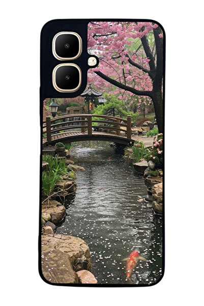 Aksel Kılıf متوافق مع Infinix Smart 10 مطبوع ، أسود غير لامع، سيليكون ناعم، و...