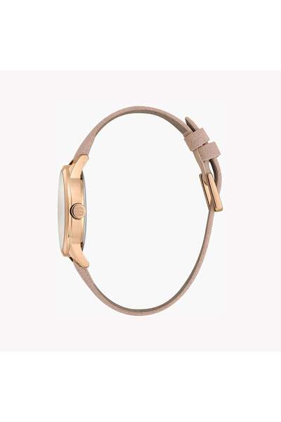 Esprit Women's Rose Faux Leather Watch, Silver Dial | Es1l123m0123