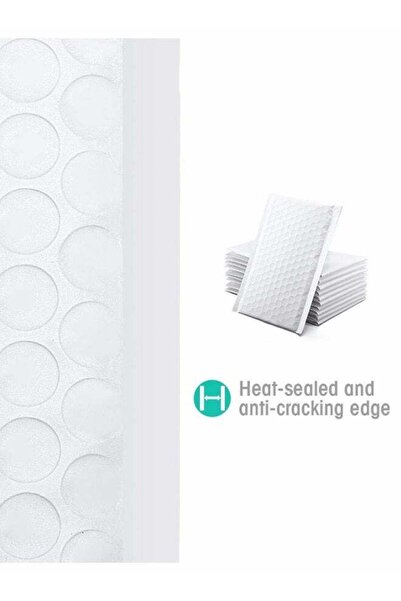Generic Bubble Out Bags - 50pcs Self-Seal Co-extruded Film Bubble Mailers, Anti-static, White