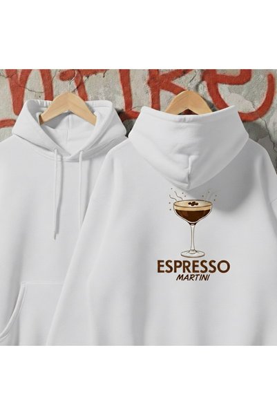 Infire clothing Unisex Oversized Espresso Printed Hoodie