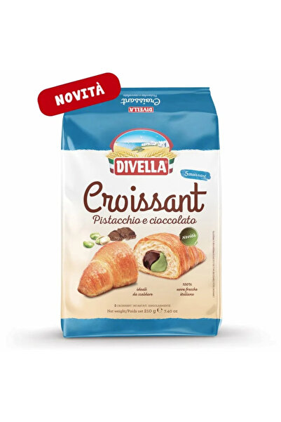 Divella Croissant cu fistic și ciocolată 210g