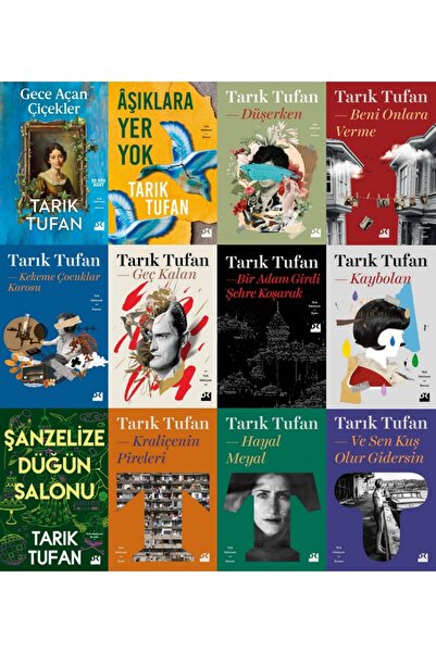 Doğan Kitap Gece Açan Çiçekler - Şanzelize Düğün Salonu - Hayal Meyal Tarık Tufan 12 li Kitap Seti