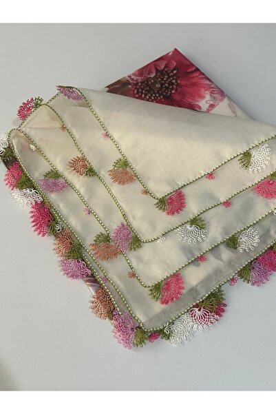 CENK YAZMA El Işi Iğne Oyalı Yazma/iğne Oyası/iğne Işi Yemeni/el Işi Tülbent/...