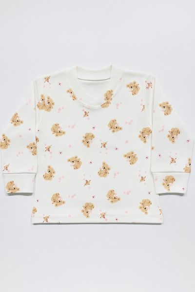 Vivolas 100% Cotton Children's Unisex Patterned Pajama Set 1-8 Years Old (Long Sleeve, 2-Piece Set)